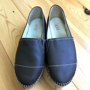 Espadrille Style Leather Shoe